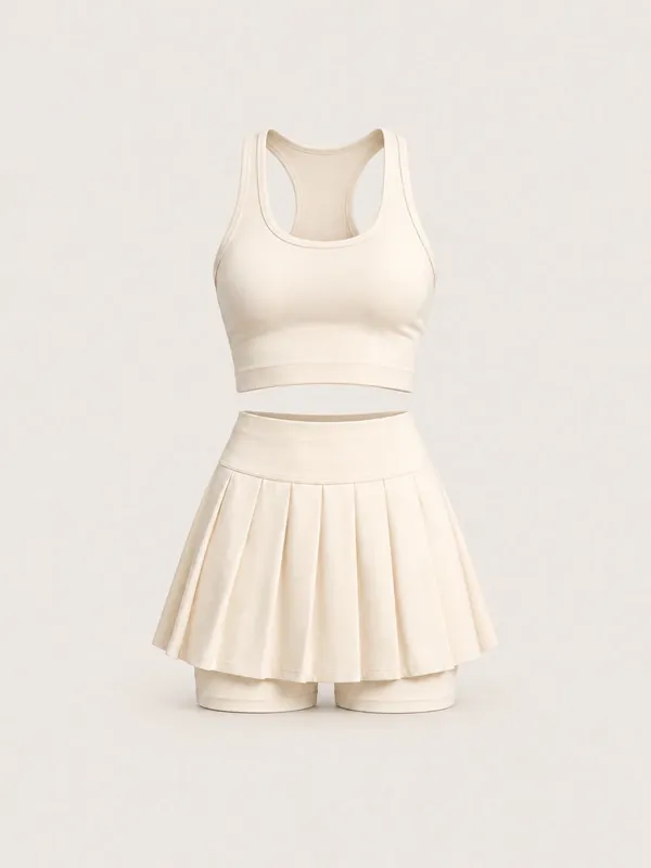 AI-generated product photo of the cream match point, one of the pieces in the Someone Shop.